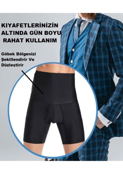 2'li Set Erkek Korse Atlet ve Boxer Korse Erkek Korse Seti