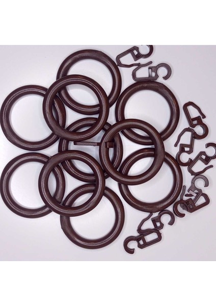 Rustik Halka ve Klipsi 10 Adet