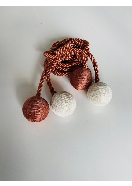 4 Toplu Braçol Kornişe Takmalı Perde Aksesuarı