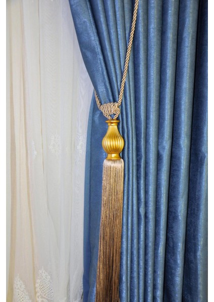 Fon Perde Tavan Bağlama Püsküllü Braçol Kornişe Takmatik Ipli Tavan Perde Aksesuar Vizon indirimleri