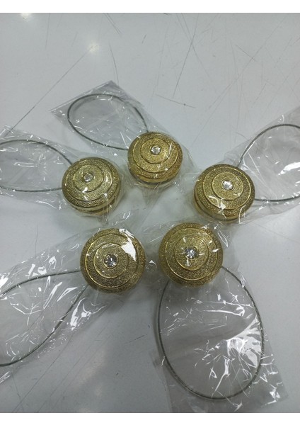 Mıknatıslı Perde Mandalı 5li Paket Sarı Renk fiyatları