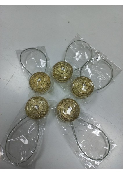 Mıknatıslı Perde Mandalı 5li Paket Sarı Renk fırsatları