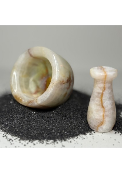 Doğal Mermer Havan-El Işçiliği Lüks Mutfak Aksesuarı modelleri