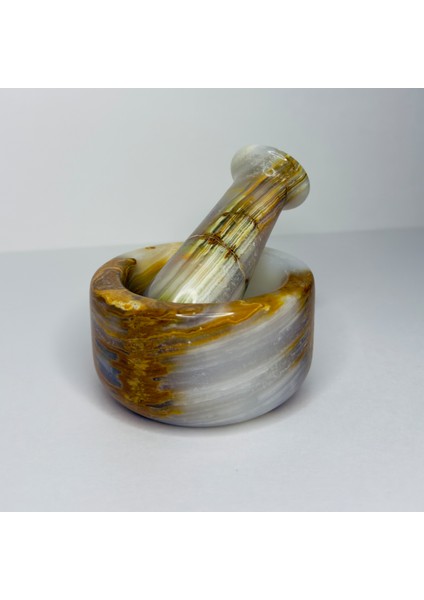 Doğal Mermer Havan-El Işçiliği Lüks Mutfak Aksesuarı