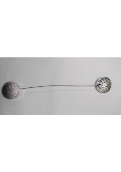 Mıknatıslı Perde Tokası Çiçek Perde Mandalı Gümüş (5 Adet) fiyatları