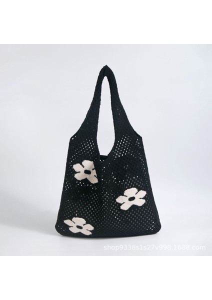 Örme Örgü Içi Boş Tek Omuzlu Tot Kadın Çantası (Yurt Dışından)