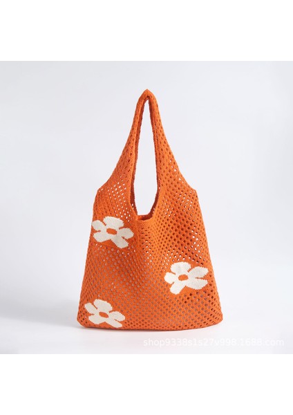 Örme Örgü Içi Boş Tek Omuzlu Tot Kadın Çantası (Yurt Dışından)