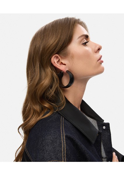 Deri Görünümlü Halka Küpe IW6250068005001 fiyatları