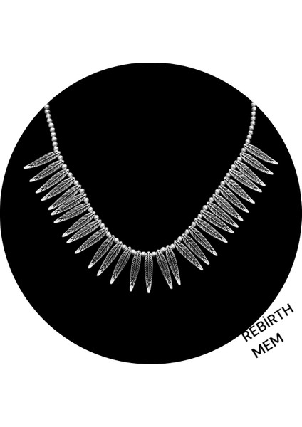 Tasarım Gümüş Kaplama Kolye