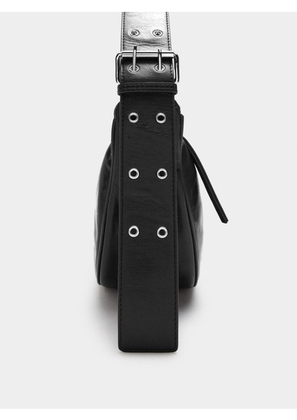 Zımba Detaylı Deri Hobo Çanta fiyatları