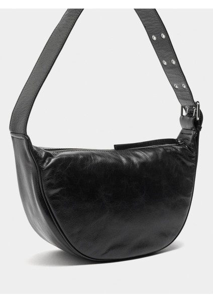 Zımba Detaylı Deri Hobo Çanta modelleri