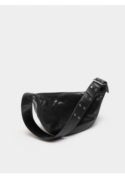 Zımba Detaylı Deri Hobo Çanta indirimleri