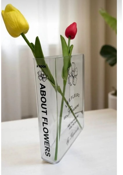 Pinterest Kitap Görünümlü Dekoratif Mika Vazo (Çiçek Dahil Değil) fiyatları