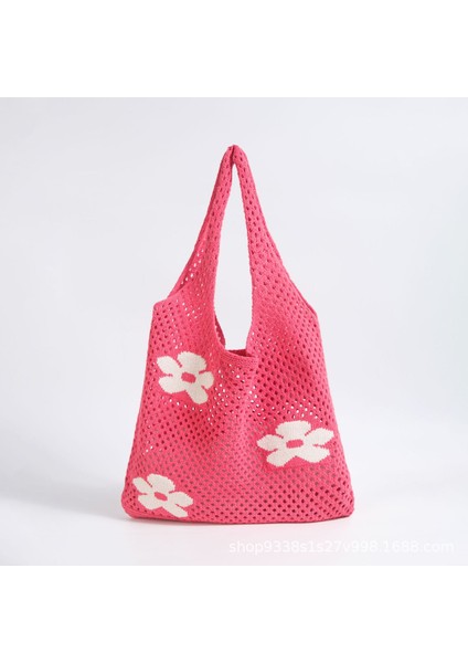 Örme Örgü Içi Boş Tek Omuzlu Tot Kadın Çantası (Yurt Dışından)