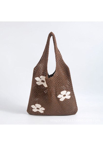 Örme Örgü Içi Boş Tek Omuzlu Tot Kadın Çantası (Yurt Dışından)