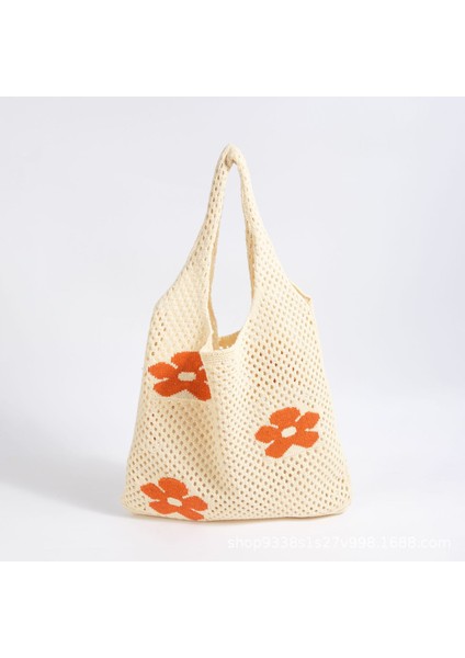 Örme Örgü Içi Boş Tek Omuzlu Tot Kadın Çantası (Yurt Dışından)