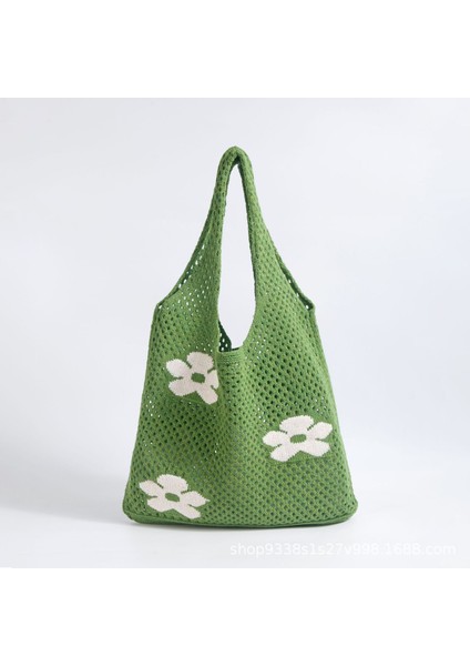 Örme Örgü Içi Boş Tek Omuzlu Tot Kadın Çantası (Yurt Dışından)