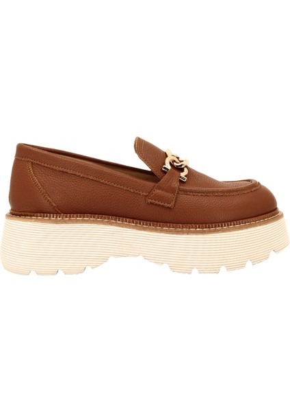 26883070 Hakiki Deri Kadın Loafer Ayakkabı