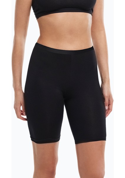 Kadın 2 Adet Siyah Cappuccino Iç Göstermeyen Görünmez Dizüstü Iz Yapmayan Modal Yüksek Bel Tayt 2M113 modelleri