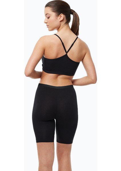 Kadın 2 Adet Siyah Cappuccino Iç Göstermeyen Görünmez Dizüstü Iz Yapmayan Modal Yüksek Bel Tayt 2M113