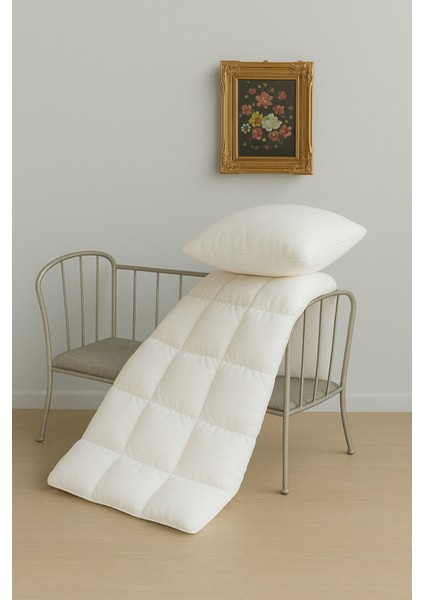 Pamuk Bebek Yorgan ve Yastık Seti – 95x145 cm Yorgan, 35x45 cm Yastık, Beyaz, Dört Mevsim Kullanım, Kolay Temizlik modelleri