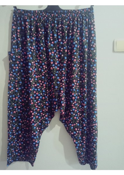 Penye Kumaş Çiçek Desenli Cepli Şalvar %100 Pamuk 38 Bedenden 100 Kiloyakadar modelleri