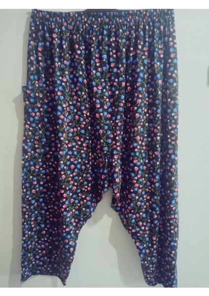 Penye Kumaş Çiçek Desenli Cepli Şalvar %100 Pamuk 38 Bedenden 100 Kiloyakadar fırsatları