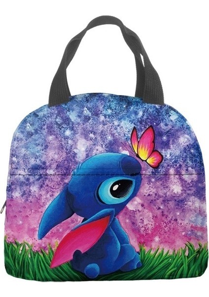 Dikiş Öğle Yemeği Çantası Oxford Kumaş Karikatür Öğle Yemeği Kutusu Yalıtım Çantası Alüminyum Folyo Piknik Çantası Taşınabilir Yemek Kabı Çantası (Yurt Dışından)