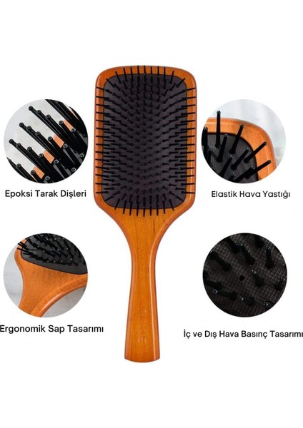 Çelik Iğne Uçlu Bambu Tarak Bambu Saç Fırçası fiyatları