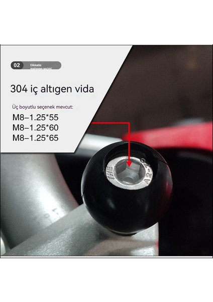 Motosiklet Telefon Tutucu Sabit Kayıt Cihazı M8 Vidayla Sabitlenen Küresel Bağlantı Parçası (Yurt Dışından) indirimleri