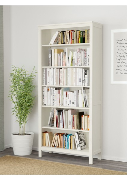 Hemnes Kitaplık Beyaz Vernik 90X197 cm modelleri