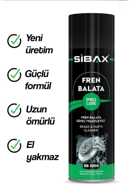 Sıbax Fren Balata Genel Temizleyici 500ML SB1000