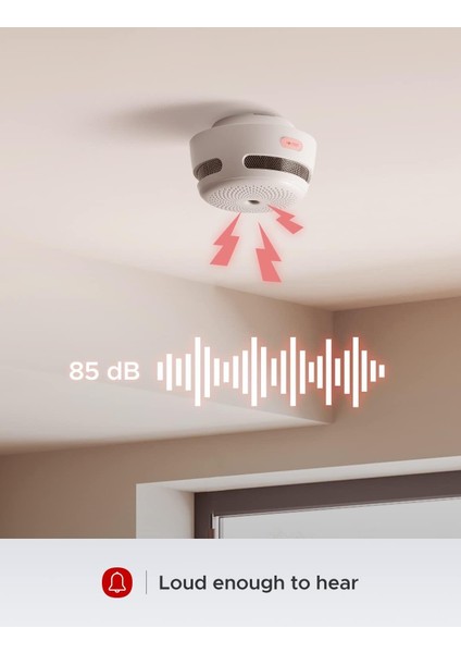 Akıllı Duman Dedektörü (6x XS01-M), SBS50 Baz Istasyonu Ile, Wi-Fi Duman Alarmı, X-Sense Ev Güvenlik Uygulaması ile Uyumlu, Kablosuz Bağlantılı Yangın Alarmı, Model FS61 modelleri