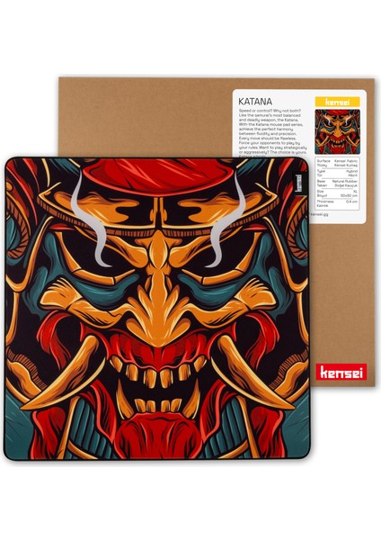 Katana Edition Onibenji 500X500X4MM Hybrid Gaming Espor Oyuncu Mouse Pad