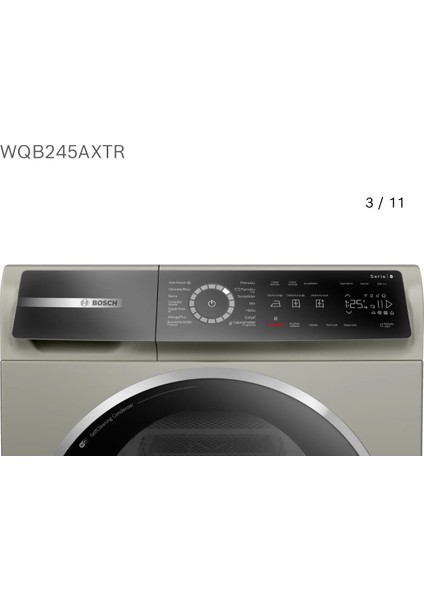 WGB254ASTRTR Çamaşır Makinesi & WQB245AXTR KURUTMA MAKİNASI ***İTHAL SERİE 8 ÇAMAŞIR & KURUTMA SETİ *** fırsatları