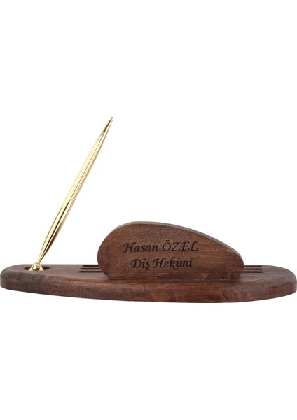 Kişiye Özel El Yapımı Ahşap Masaüstü Isimlik