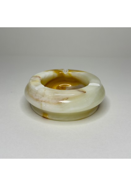 Doğal Mermer Kül Tablası – El Işçiliği Lüks Dekoratif Aksesuar