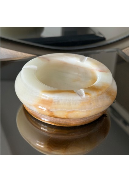 Doğal Mermer Kül Tablası – El Işçiliği Lüks Dekoratif Aksesuar fiyatları