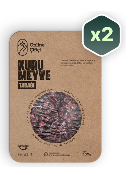 Online Çiftçi Cranberry Yaban Mersini -Turna Yemişi- 2x500Gr