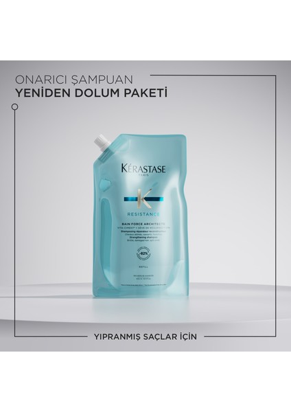 Resistance Bain Force Architecte Zayıf Ve Yıpranmış Saçlar Için Onarıcı Şampuan 500 ml