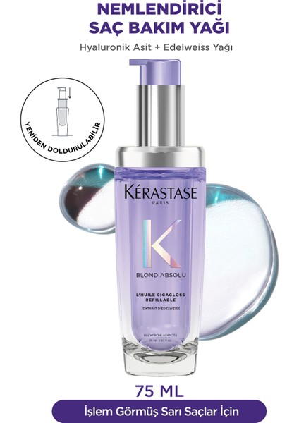 Blond Absolu L'huile Cicagloss Sarı Saçlar Için Saç Bakım Yağı 75 ml fiyatları