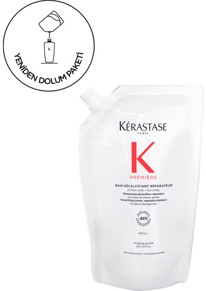Premiere Première Bain Decalcifiant Reparateur Yıpranmış Saçlar Için Onarım Sağlayan Şampuan 500 ml 500 ml