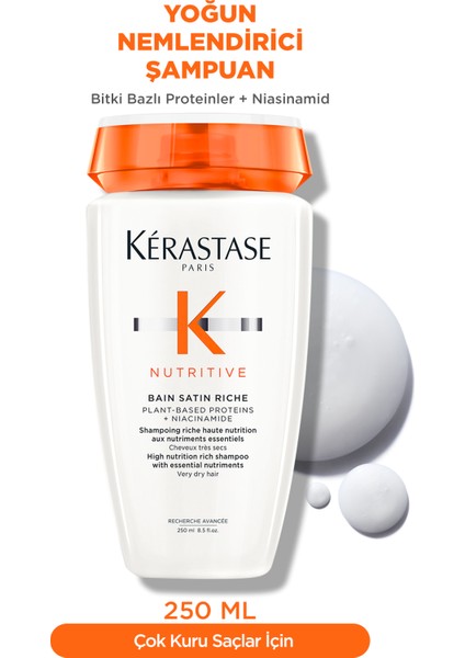 Nutritive Bain Satin Riche Yoğun Nemlendirici Şampuan 250 ml 250 ml fiyatları