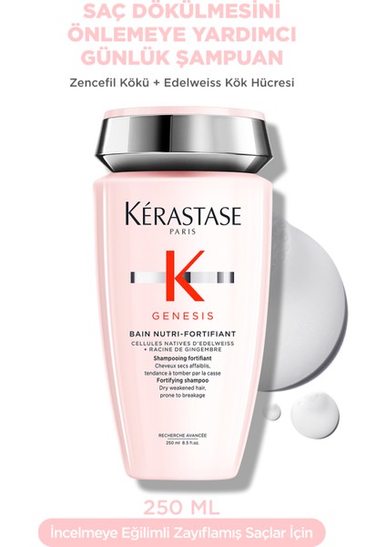 Genesis Bain Nutri-Fortifiant Dökülme Karşıtı Güçlendirici Şampuan 250 ml 250 ml fiyatları