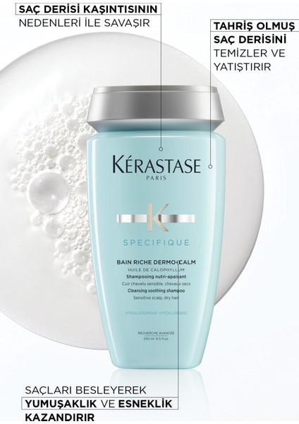 Specifique Bain Dermocalm Riche Kuru Saç Derisi Için Hassasiyet Karşıtı Şampuan 250 ml indirimleri