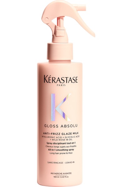 Gloss Absolu Elektriklenmeye Eğilimli Saçlar İçin Çok Amaçlı Bakım Sütü Spreyi 190 ml
