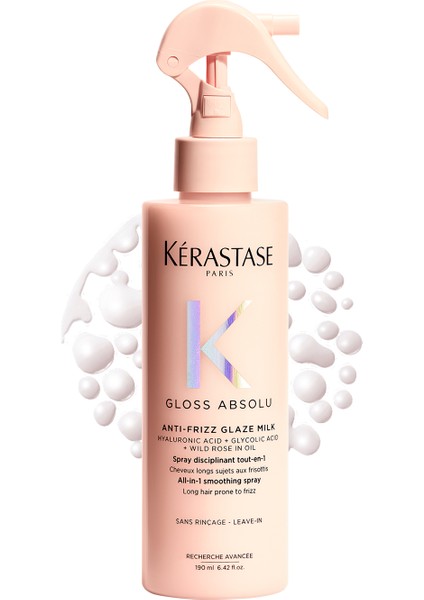 Gloss Absolu Elektriklenmeye Eğilimli Saçlar İçin Çok Amaçlı Bakım Sütü Spreyi 190 ml modelleri