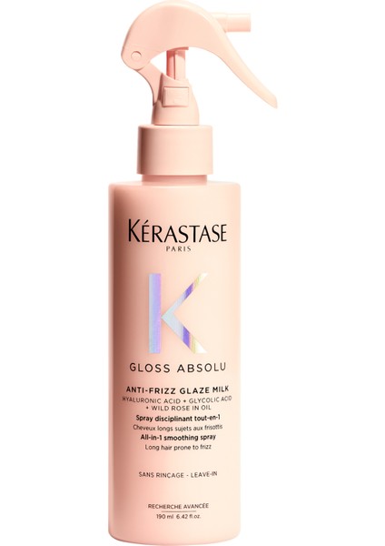 Gloss Absolu Elektriklenmeye Eğilimli Saçlar İçin Çok Amaçlı Bakım Sütü Spreyi 190 ml