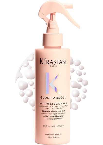 Gloss Absolu Elektriklenmeye Eğilimli Saçlar İçin Çok Amaçlı Bakım Sütü Spreyi 190 ml