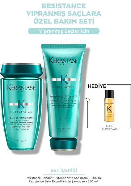 Resistance Yıpranmış Saçlara Özel Bakım Seti - Şampuan & Bakım Kremi